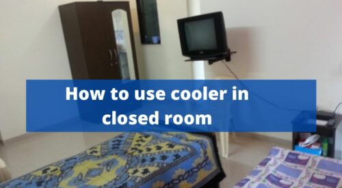 How can I use a cooler in a closed room