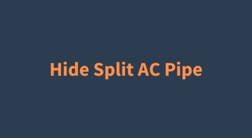 How to Hide or Decorate split AC piping