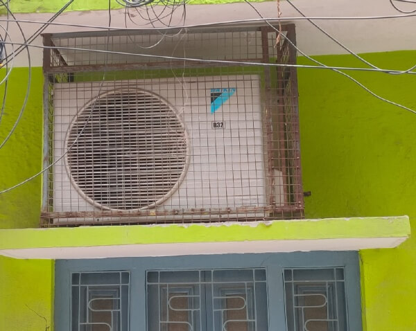 protective cage for outdoor unit