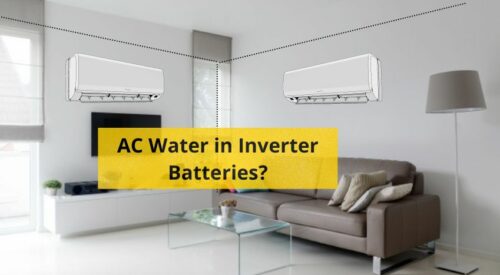 Can we use AC water in inverter battery